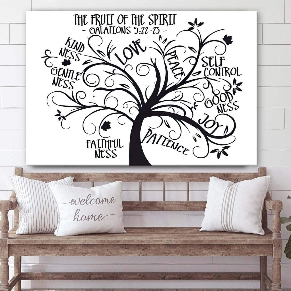 Fruit Of The Spirit On Galatians 5 22-23 Bible Religious Canvas Wall Art Fruit Of The Spirit On Galatians 5 22-23 Bible Religious Canvas Wall Art