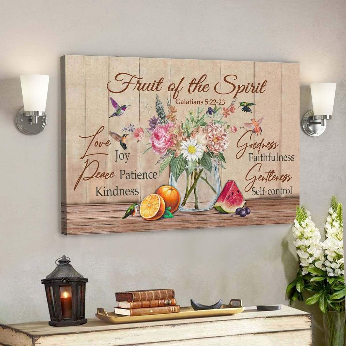 God Jesus Fruit Of The Spirit Galatians 522-23 Bible Verse Canvas Wall Art God Jesus Fruit Of The Spirit Galatians 522-23 Bible Verse Canvas Wall Art