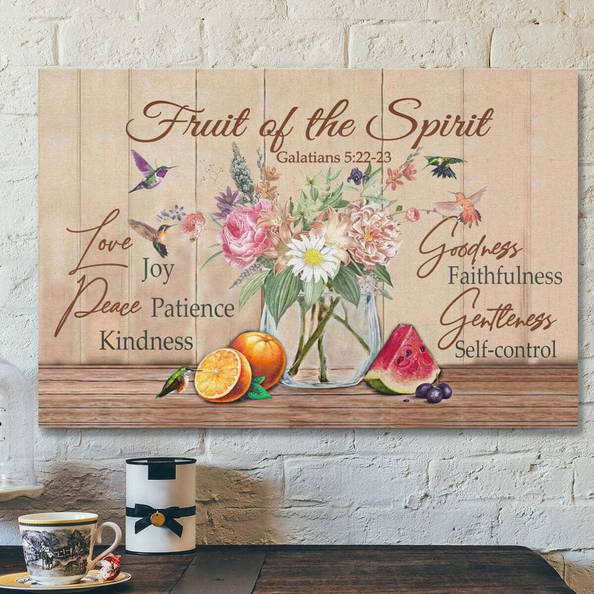 God Jesus Fruit Of The Spirit Galatians 522-23 Bible Verse Canvas Wall Art God Jesus Fruit Of The Spirit Galatians 522-23 Bible Verse Canvas Wall Art