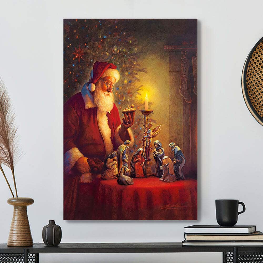Bible Verse Scripture Christmas Christian Santa Religious Canvas Print Bible Verse Scripture Christmas Christian Santa Religious Canvas Print