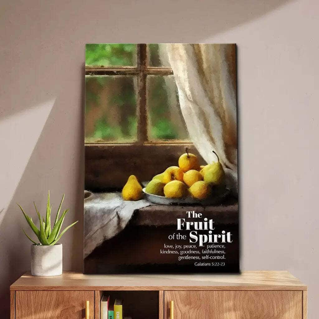 The Fruit Of The Spirit, Vintage Window, Wall Art Canvas Canvas Print The Fruit Of The Spirit, Vintage Window, Wall Art Canvas Canvas Print