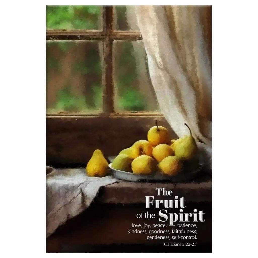 The Fruit Of The Spirit, Vintage Window, Wall Art Canvas Canvas Print The Fruit Of The Spirit, Vintage Window, Wall Art Canvas Canvas Print