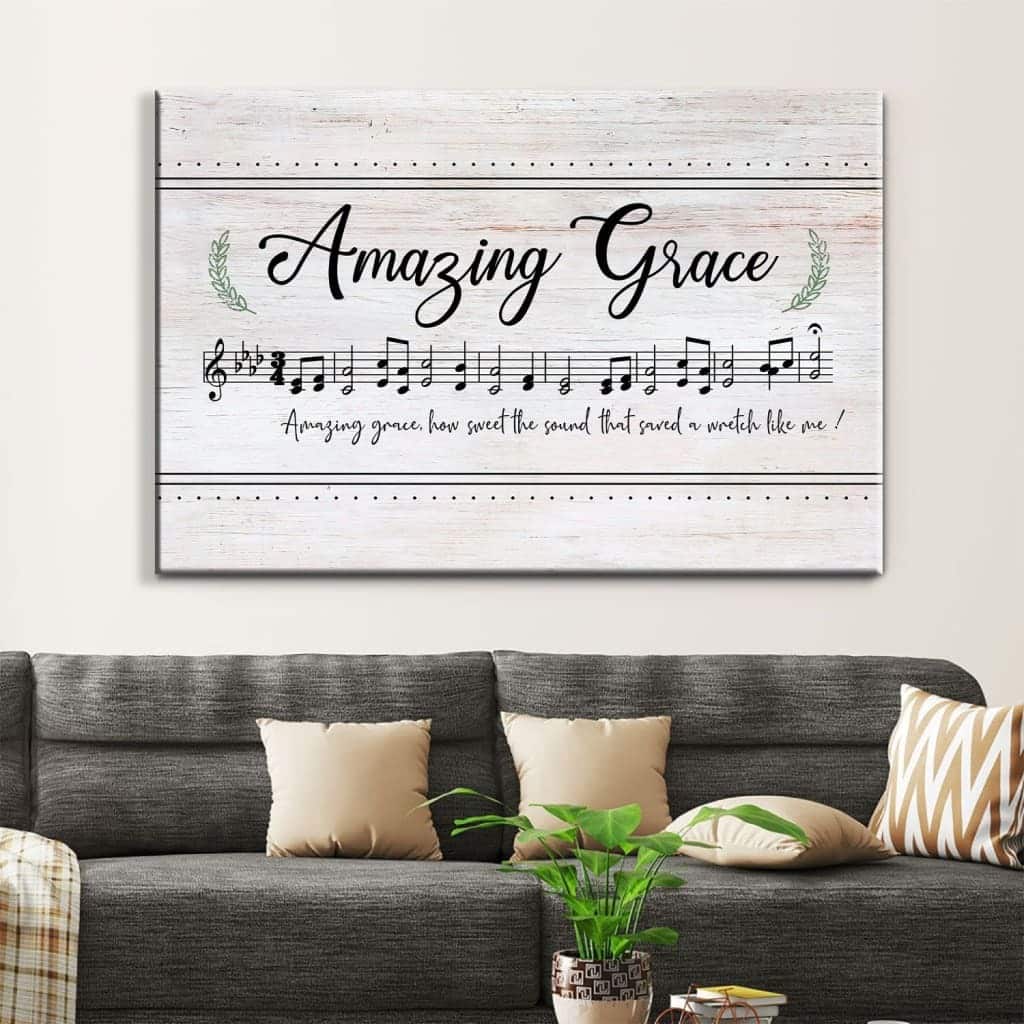 Christian Amazing Grace How Sweet The Sound Sheet Music Christian Song Lyrics Canvas Wall Art Christian Amazing Grace How Sweet The Sound Sheet Music Christian Song Lyrics Canvas Wall Art