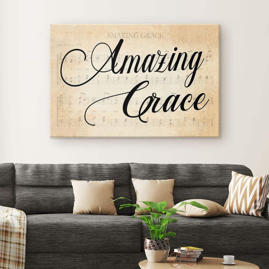 Sheet Music Amazing Grace Christian Faith Canvas Wall Art Sheet Music Amazing Grace Christian Faith Canvas Wall Art