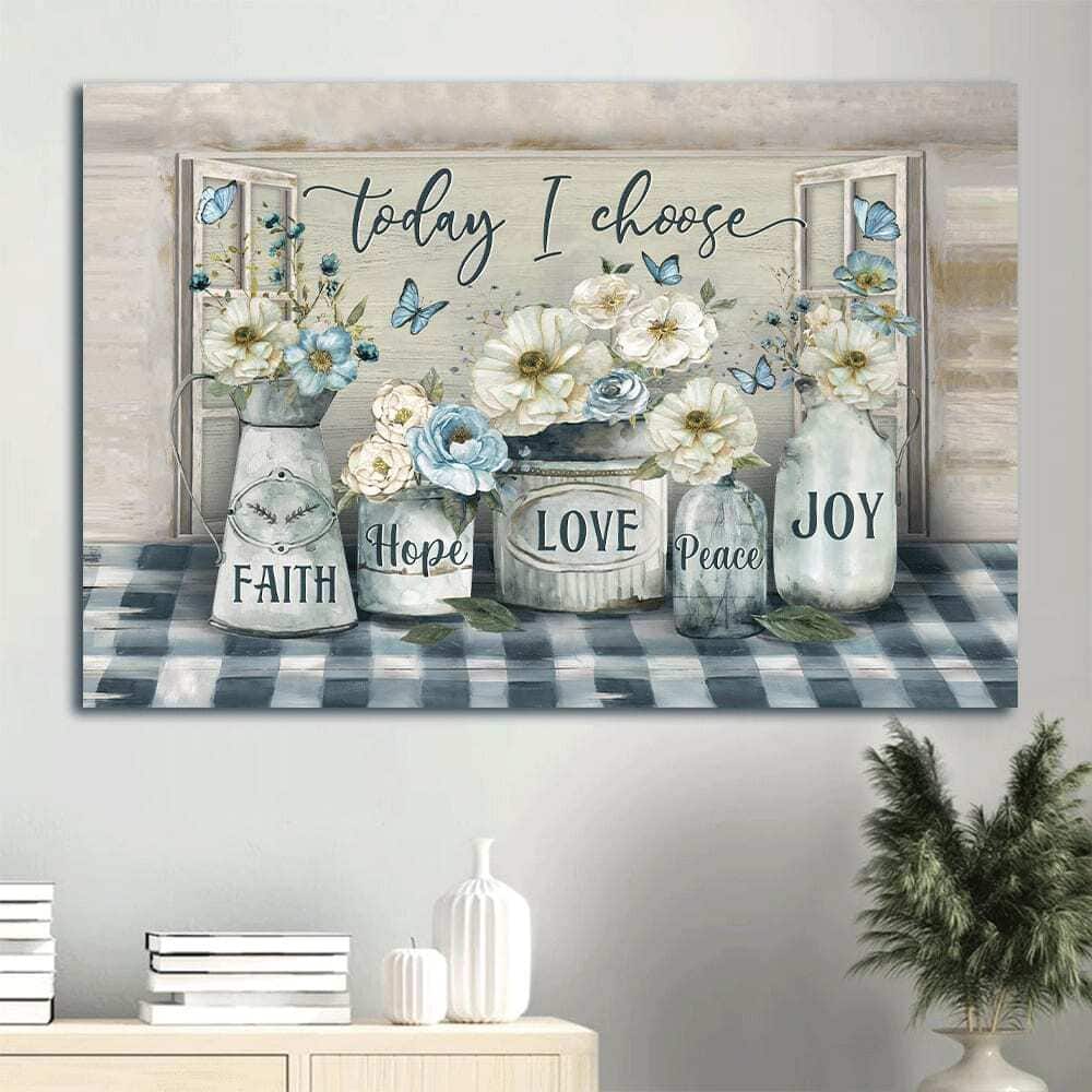 Camellia Butterfly James 1:2 Today I Choose Joy Canvas Wall Art Camellia Butterfly James 1:2 Today I Choose Joy Canvas Wall Art