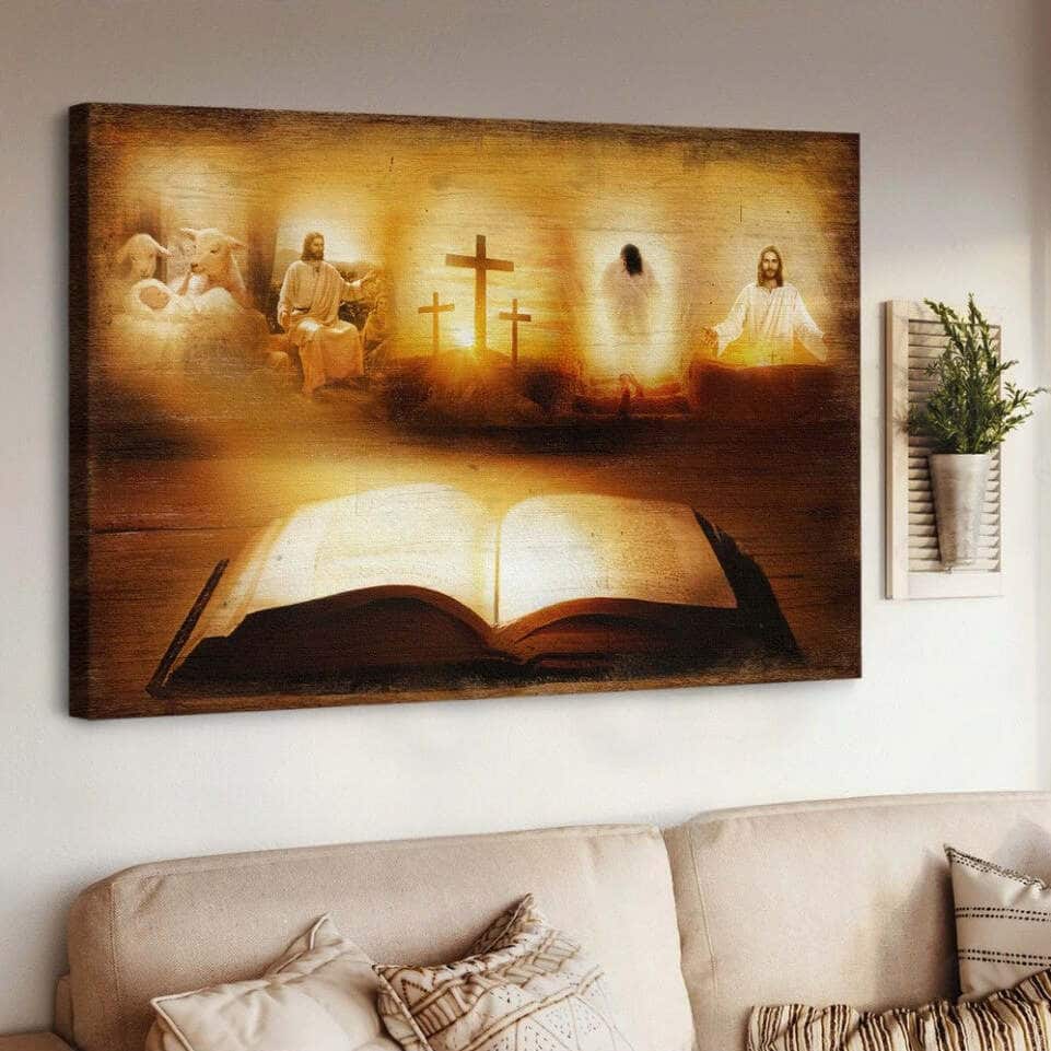 Christian Canvas Wall Art Bible Jesus Christ Light From Heaven Christian Canvas Wall Art Bible Jesus Christ Light From Heaven