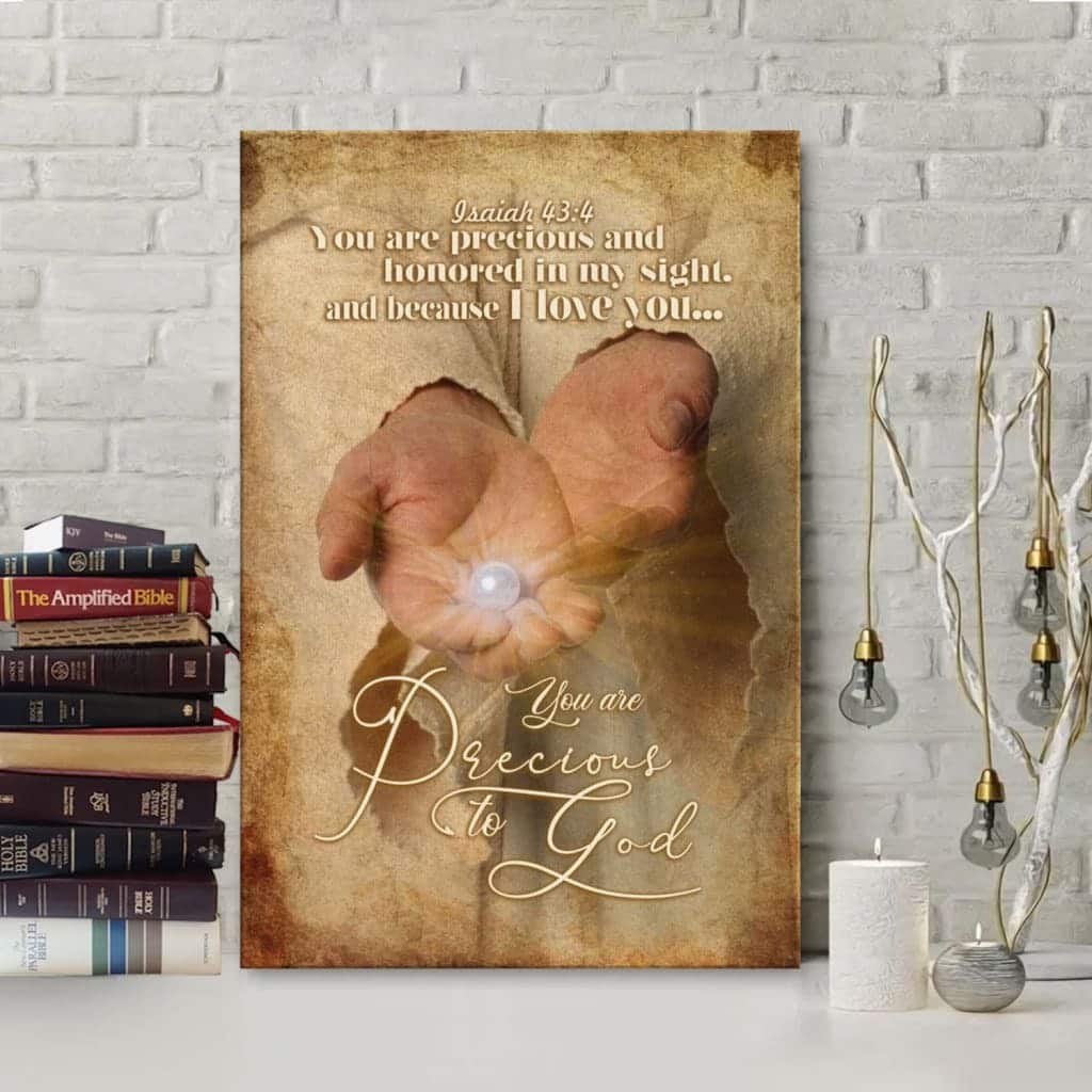 Christian Canvas Print You Are Precious To God Christian Canvas Print You Are Precious To God