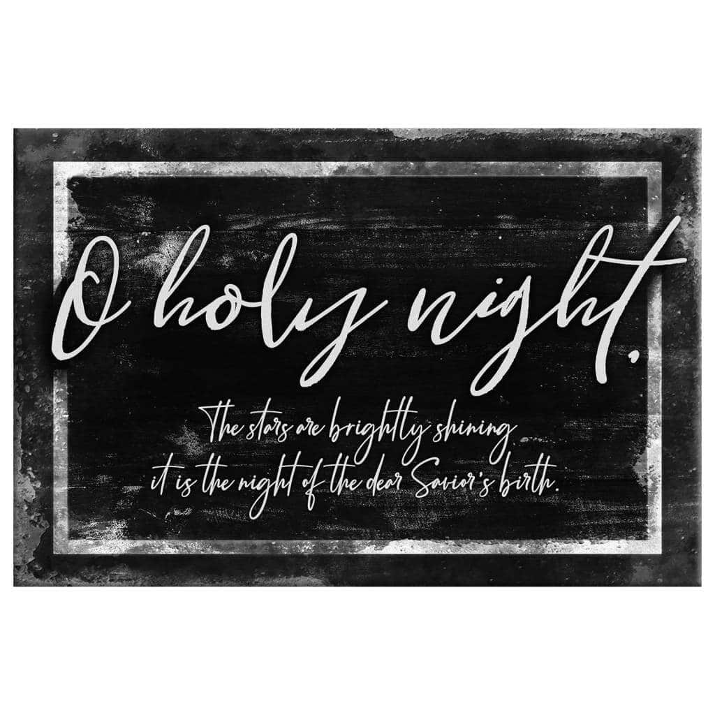 Christian Canvas Wall Art O Holy Night The Stars Are Brightly Shining Christian Canvas Wall Art O Holy Night The Stars Are Brightly Shining