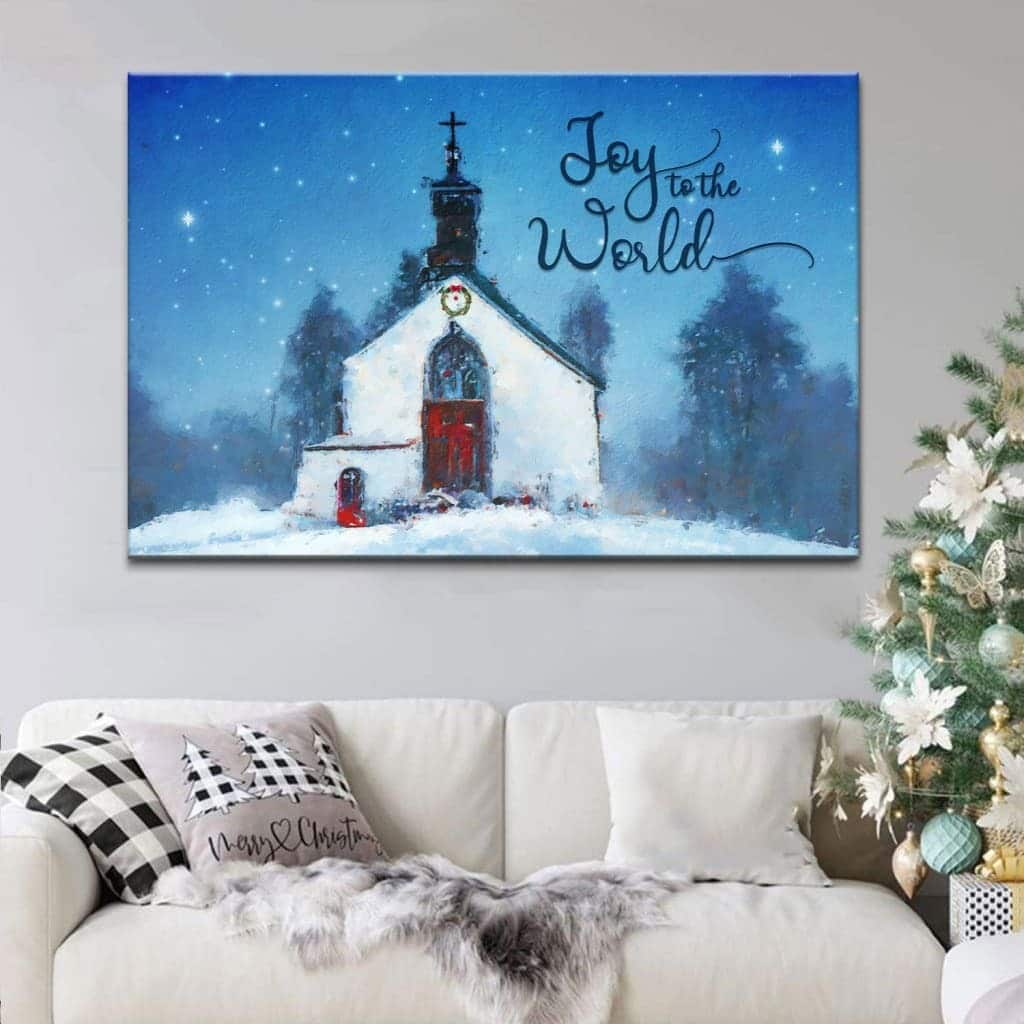 Christian Canvas Wall Art Joy To The World Christian Canvas Wall Art Joy To The World