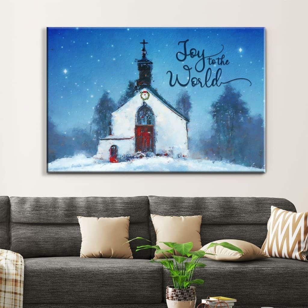 Christian Canvas Wall Art Joy To The World Christian Canvas Wall Art Joy To The World