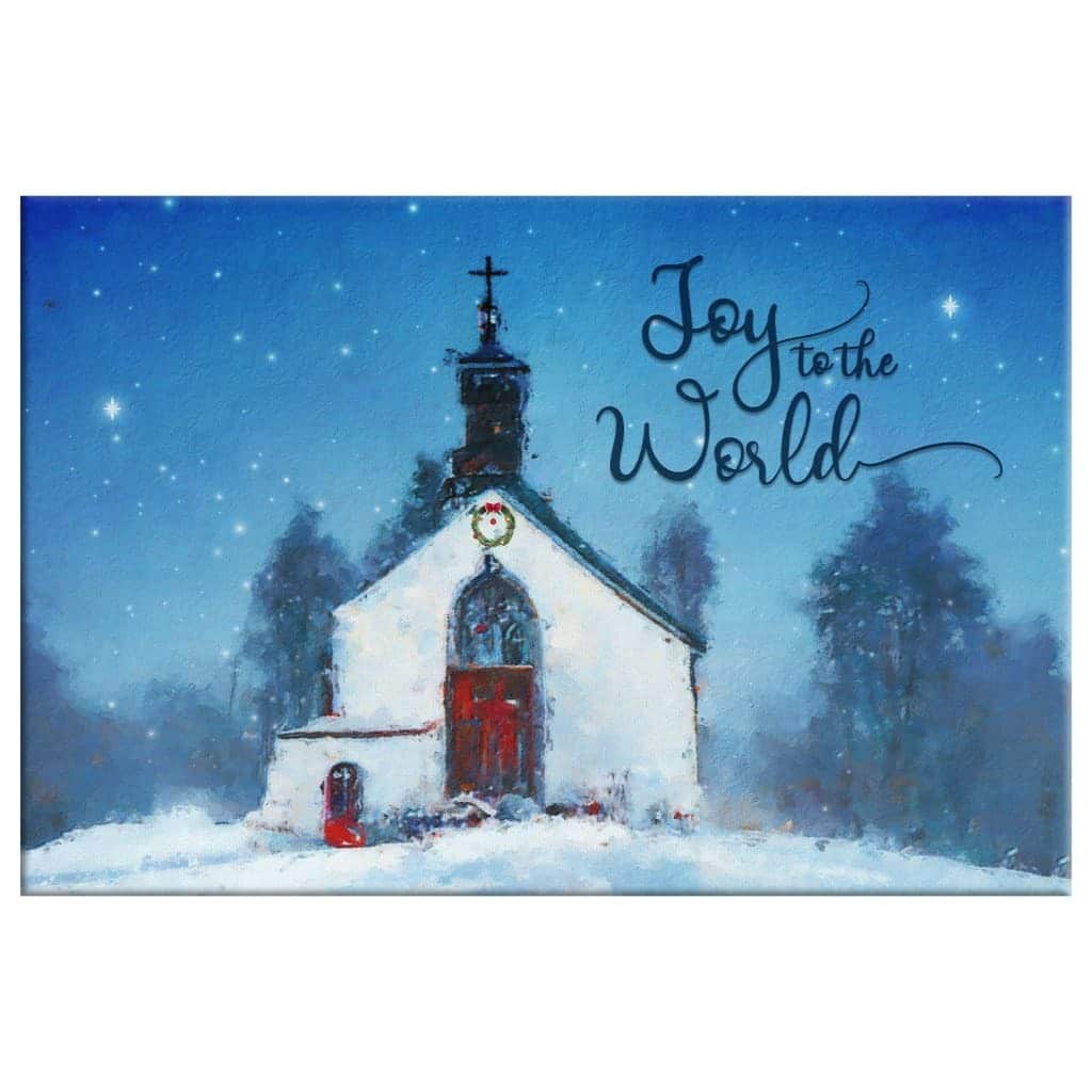 Christian Canvas Wall Art Joy To The World Christian Canvas Wall Art Joy To The World