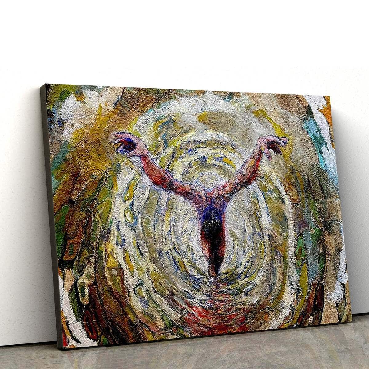 Christian Canvas Wall Art Baptism Vortex Of The Christ 3 Christian Canvas Wall Art Baptism Vortex Of The Christ 3