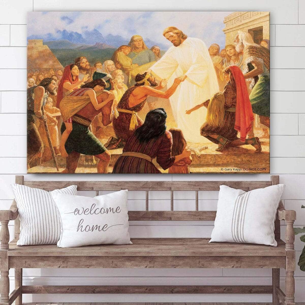 Christian Canvas Wall Art And He Healed Them All Every One Christian Canvas Wall Art And He Healed Them All Every One