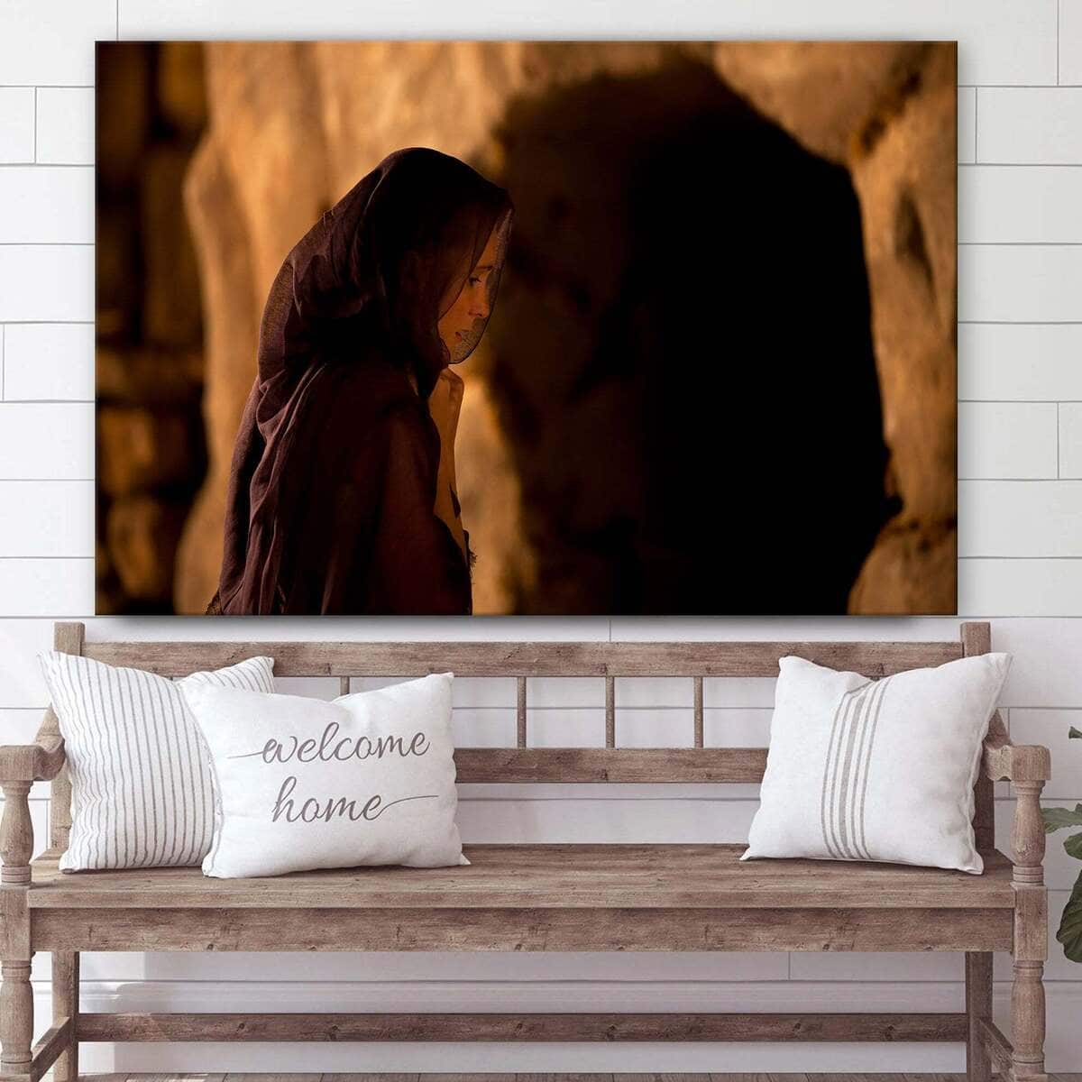 Christian Canvas Wall Art Mary Magdalene And The Empty Tomb Christian Canvas Wall Art Mary Magdalene And The Empty Tomb