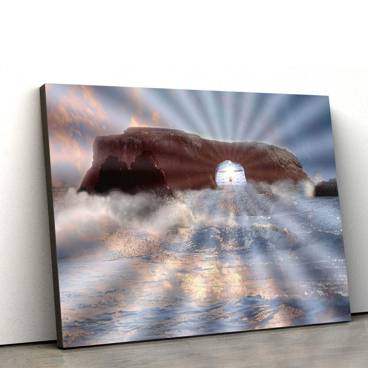 Christian Canvas Wall Art He Is Risen The Empty Tomb Christian Canvas Wall Art He Is Risen The Empty Tomb
