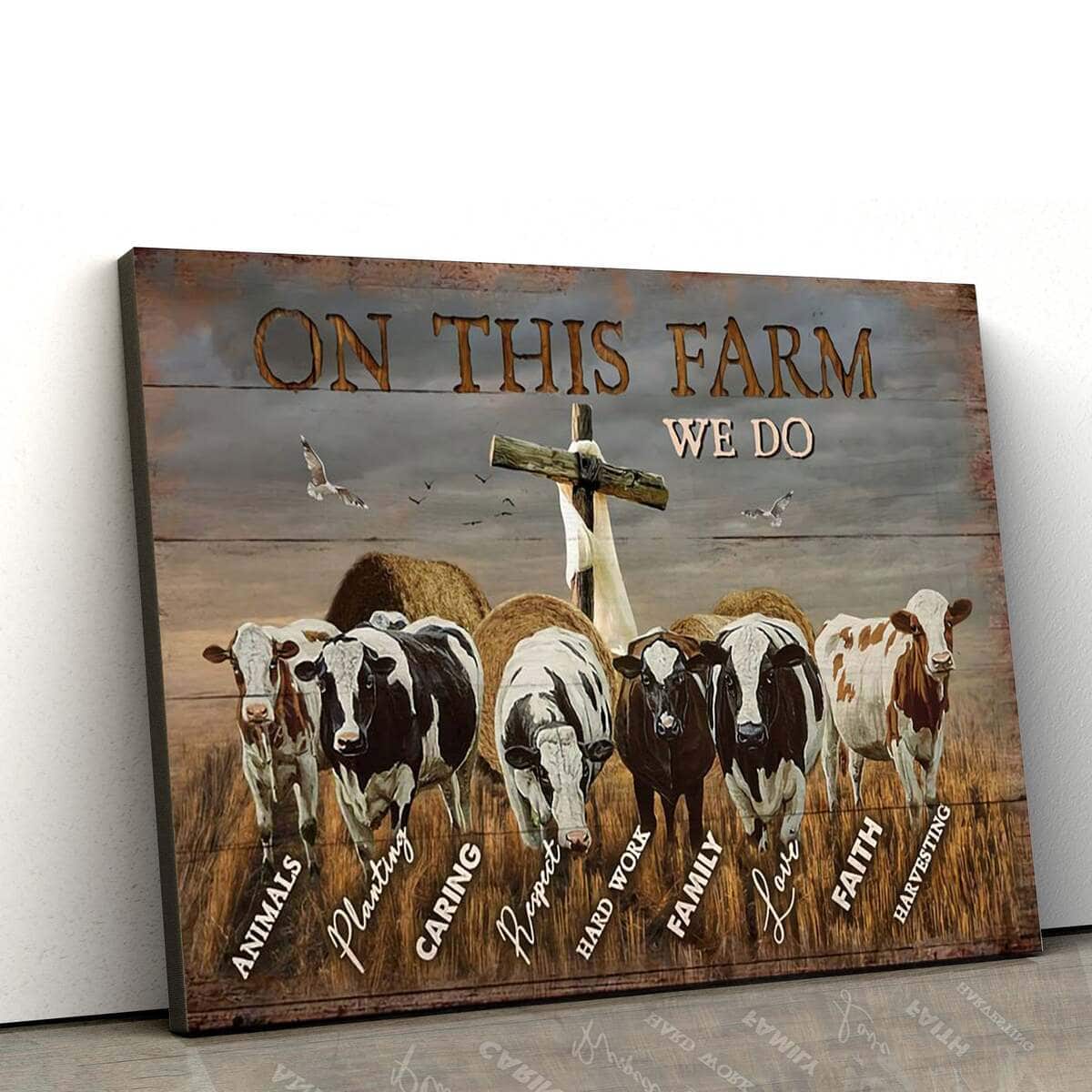 Christian Canvas Wall Art On This Farm We Do Christian Canvas Wall Art On This Farm We Do