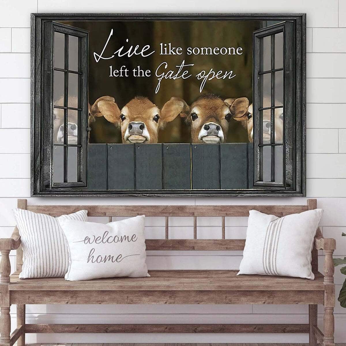Christian Canvas Wall Art Live Like Someone Left The Gate Open Christian Canvas Wall Art Live Like Someone Left The Gate Open