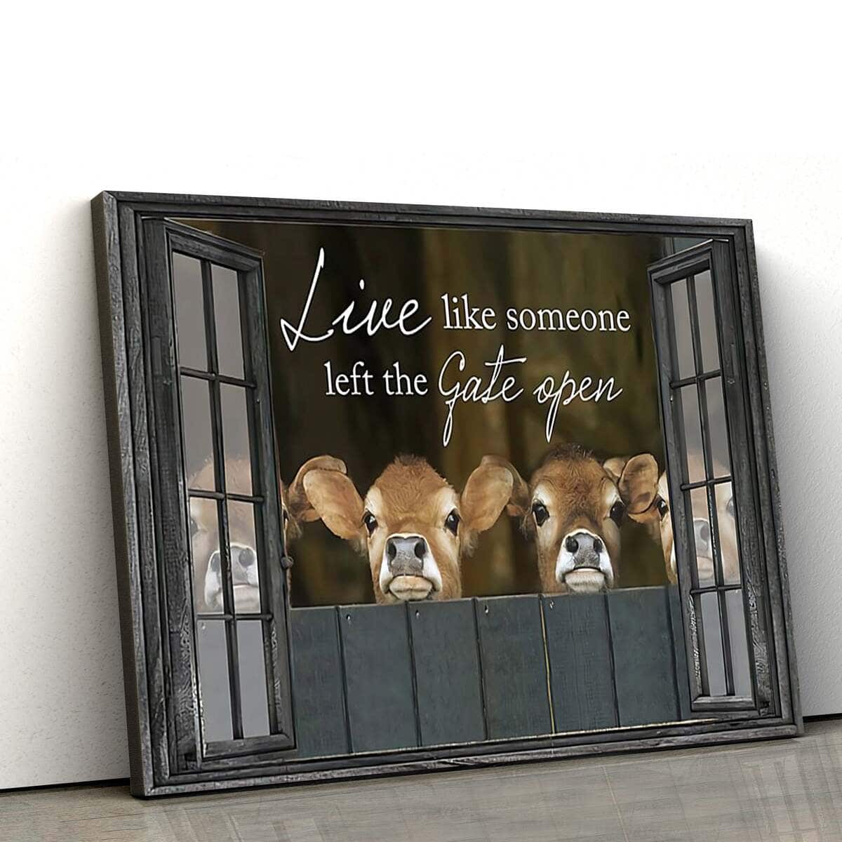 Christian Canvas Wall Art Live Like Someone Left The Gate Open Christian Canvas Wall Art Live Like Someone Left The Gate Open