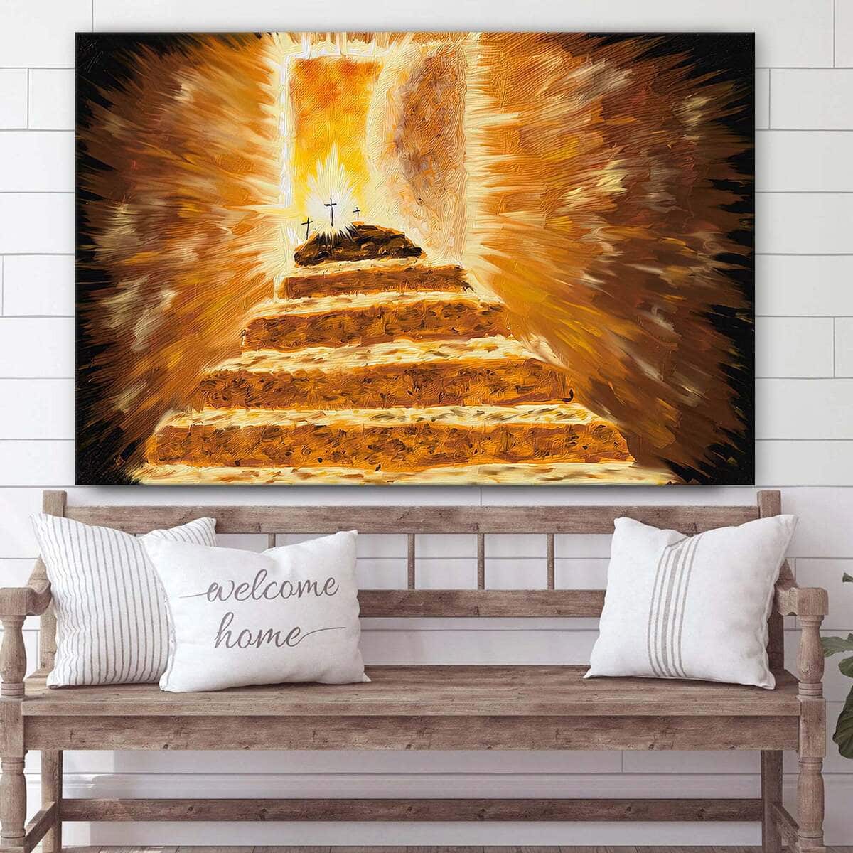 Christian Canvas Wall Art The Empty Tomb Christian Canvas Wall Art The Empty Tomb