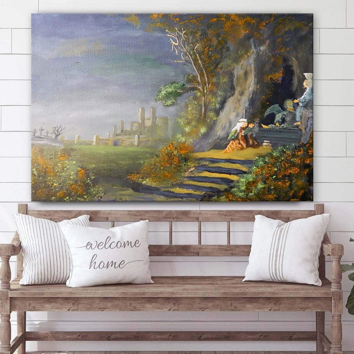 Christian Canvas Wall Art Empty Tomb He Is Risen Christian Canvas Wall Art Empty Tomb He Is Risen