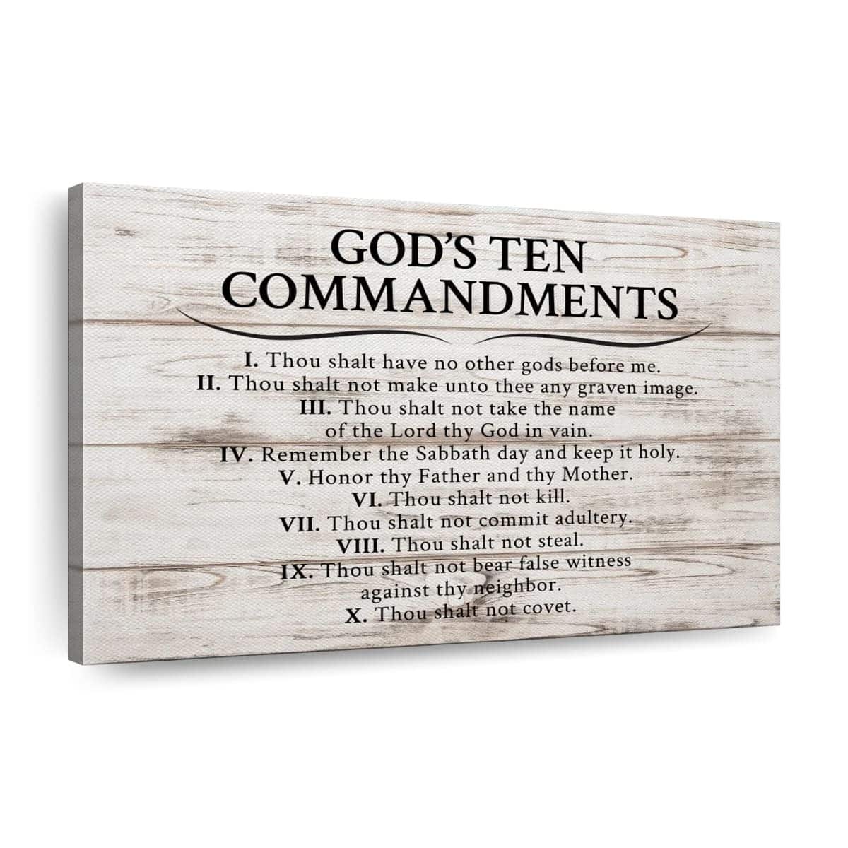 Christian God's Ten Commandments Canvas Wall Art Thou Shalt Not Steal Christian God's Ten Commandments Canvas Wall Art Thou Shalt Not Steal