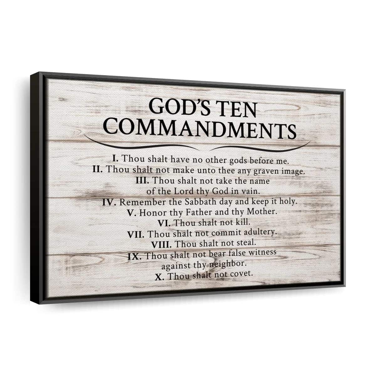Christian God's Ten Commandments Canvas Wall Art Thou Shalt Not Steal Christian God's Ten Commandments Canvas Wall Art Thou Shalt Not Steal