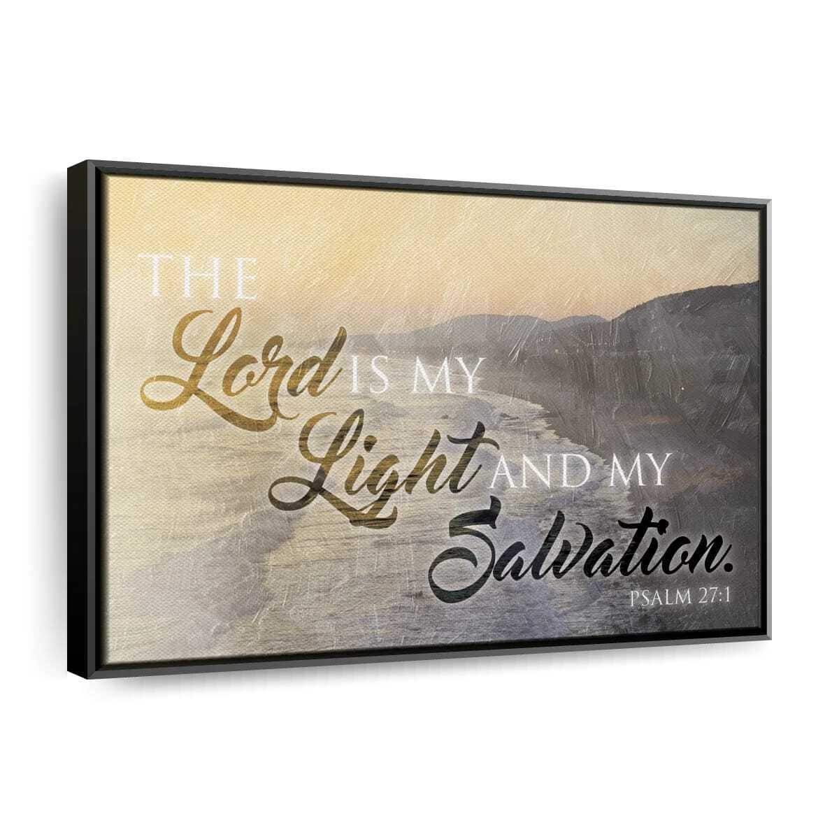 Christian Canvas Wall Art The Lord Is My Light And My Salvation Religious Christian Canvas Wall Art The Lord Is My Light And My Salvation Religious