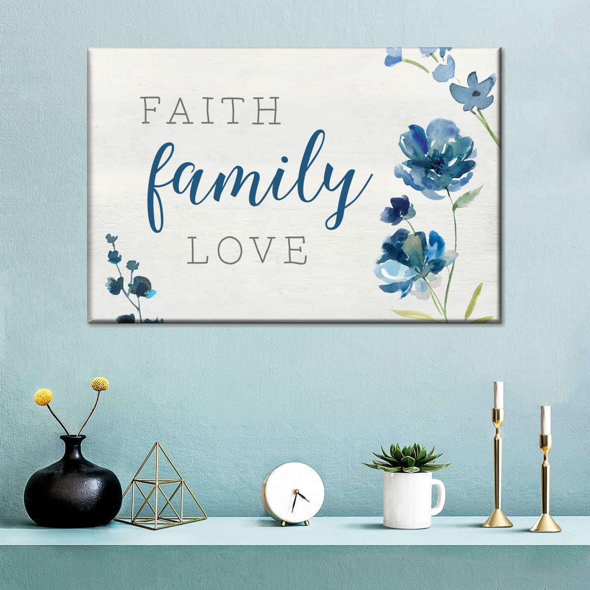 Christian Canvas Wall Art Faith Family Love Christian Canvas Wall Art Faith Family Love
