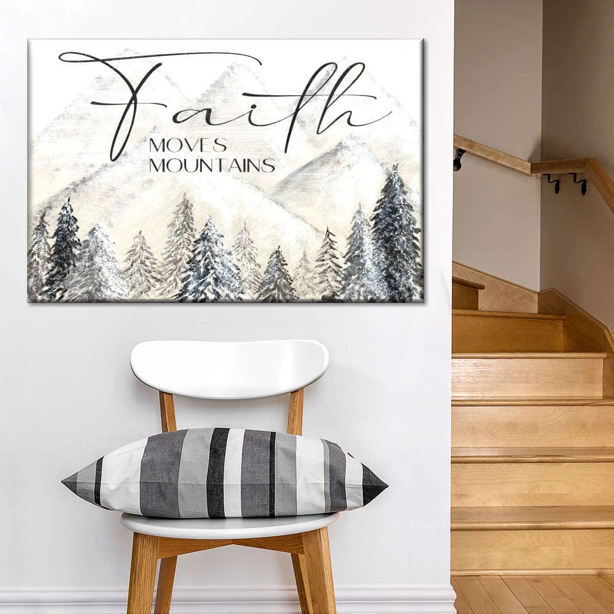 Christian Canvas Wall Art Faith Moves Mountains Christian Canvas Wall Art Faith Moves Mountains