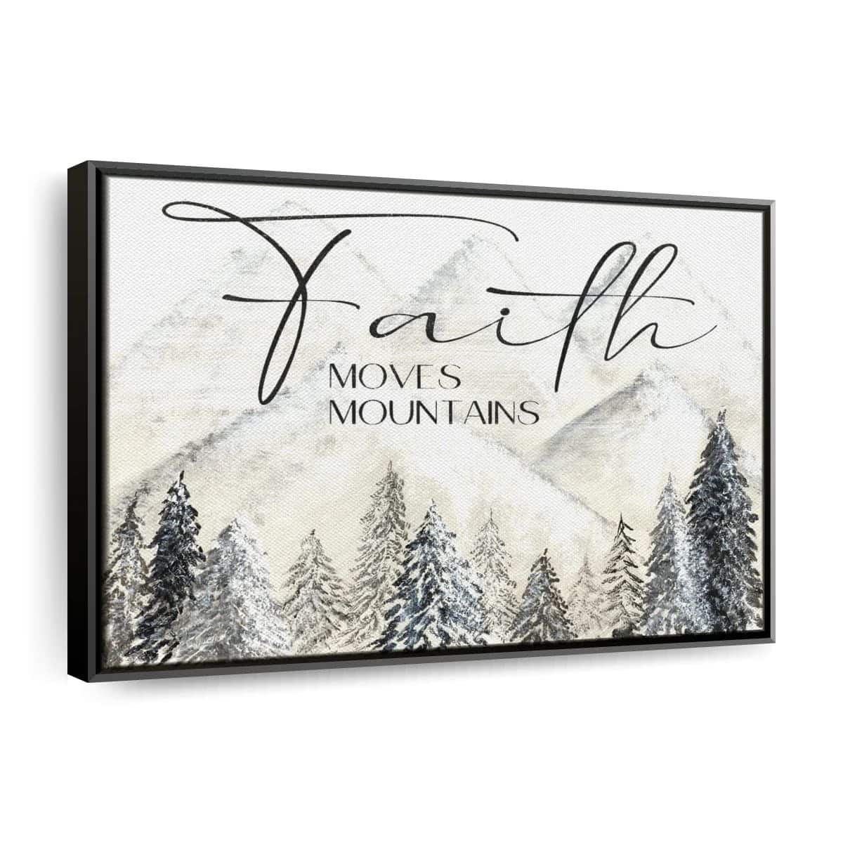 Christian Canvas Wall Art Faith Moves Mountains Christian Canvas Wall Art Faith Moves Mountains
