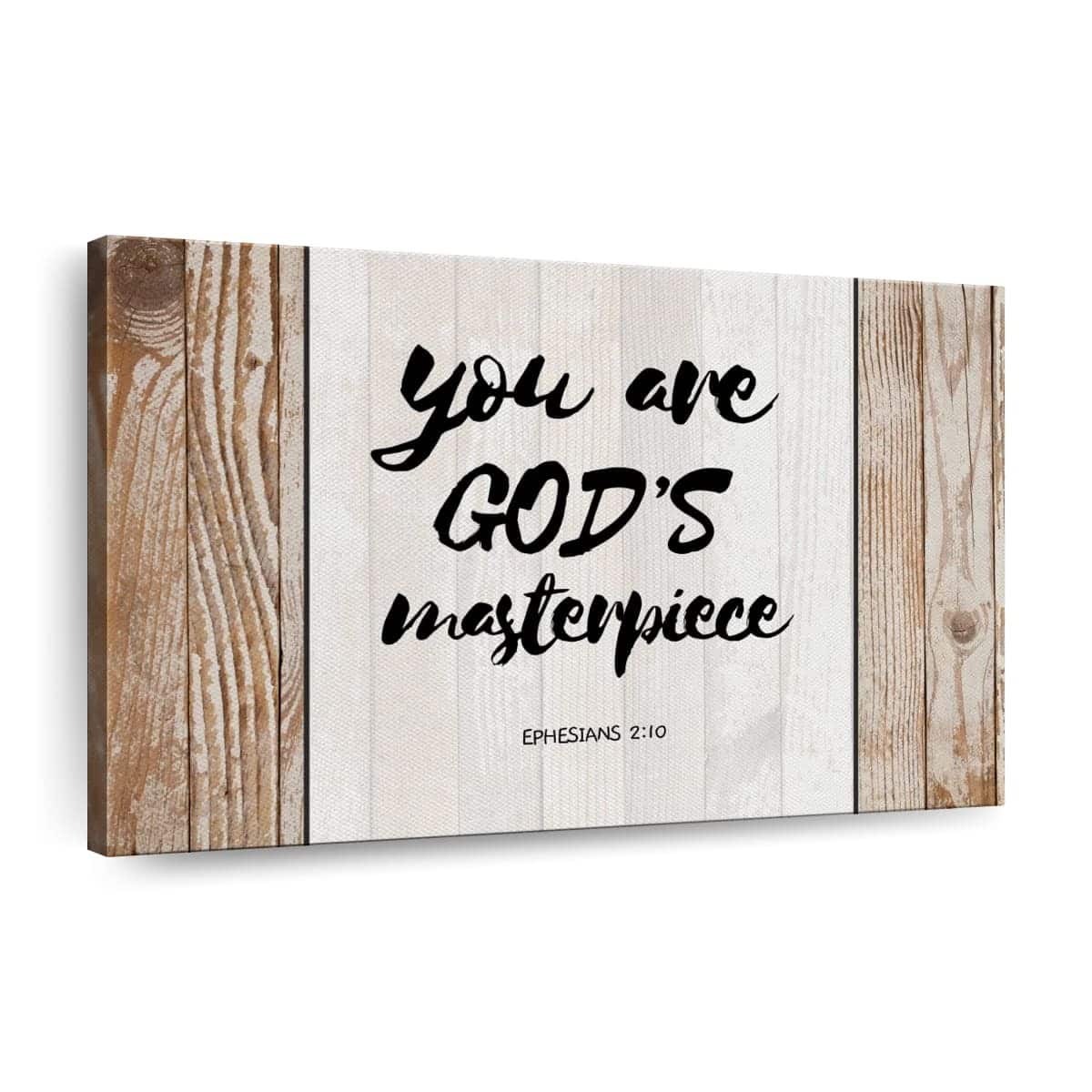 Christian Canvas Wall Art You Are God's Masterpiece Christian Canvas Wall Art You Are God's Masterpiece