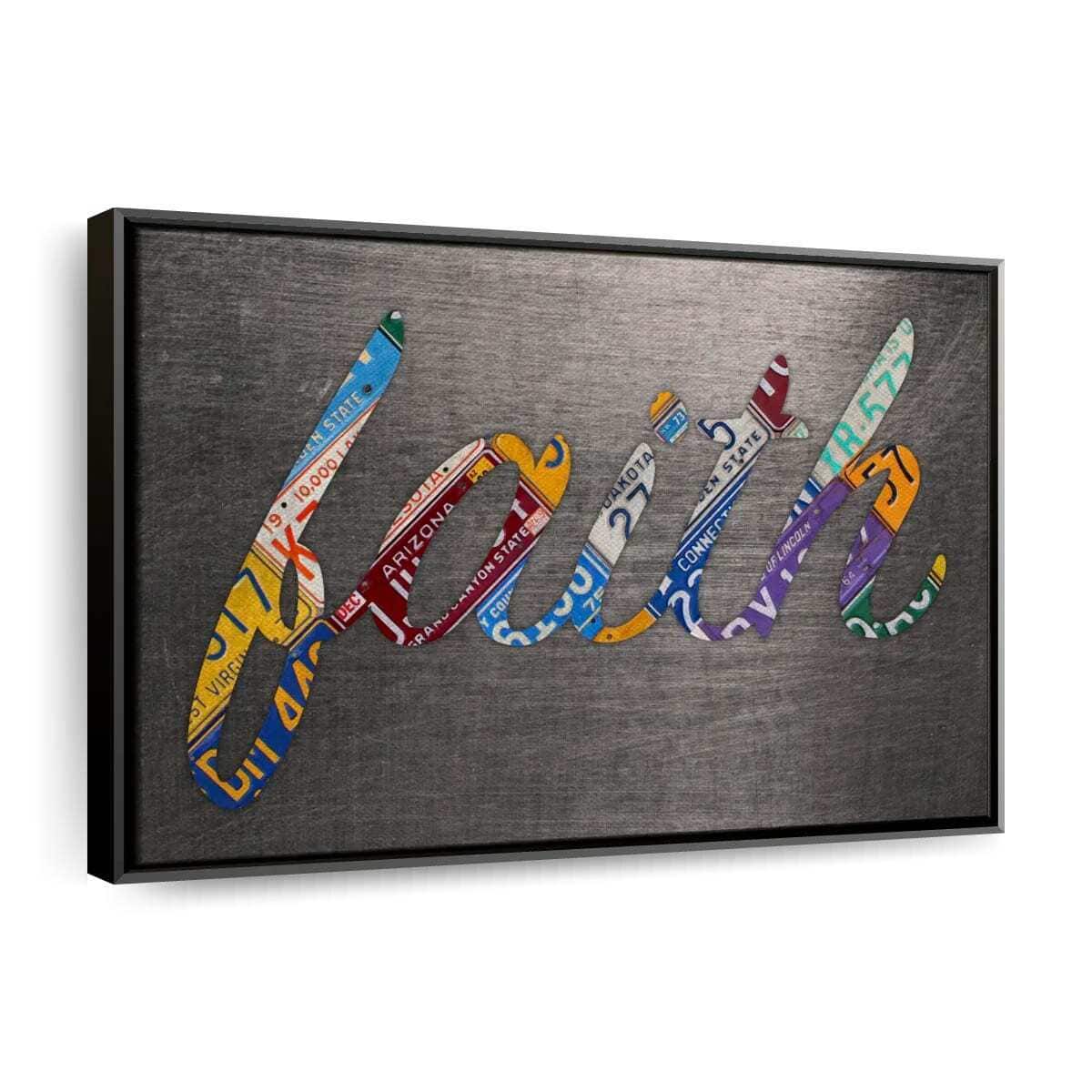 Christian Canvas Wall Art Faith Sign Metal Christian Canvas Wall Art Faith Sign Metal