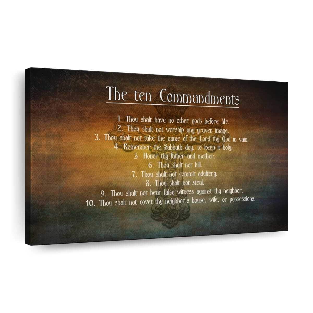 Christian The Ten Commandments Canvas Wall Art You Shall Have No Other Gods Before Me Christian The Ten Commandments Canvas Wall Art You Shall Have No Other Gods Before Me