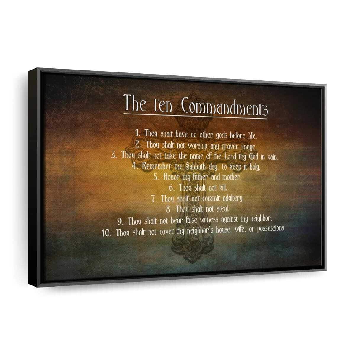Christian The Ten Commandments Canvas Wall Art You Shall Have No Other Gods Before Me Christian The Ten Commandments Canvas Wall Art You Shall Have No Other Gods Before Me