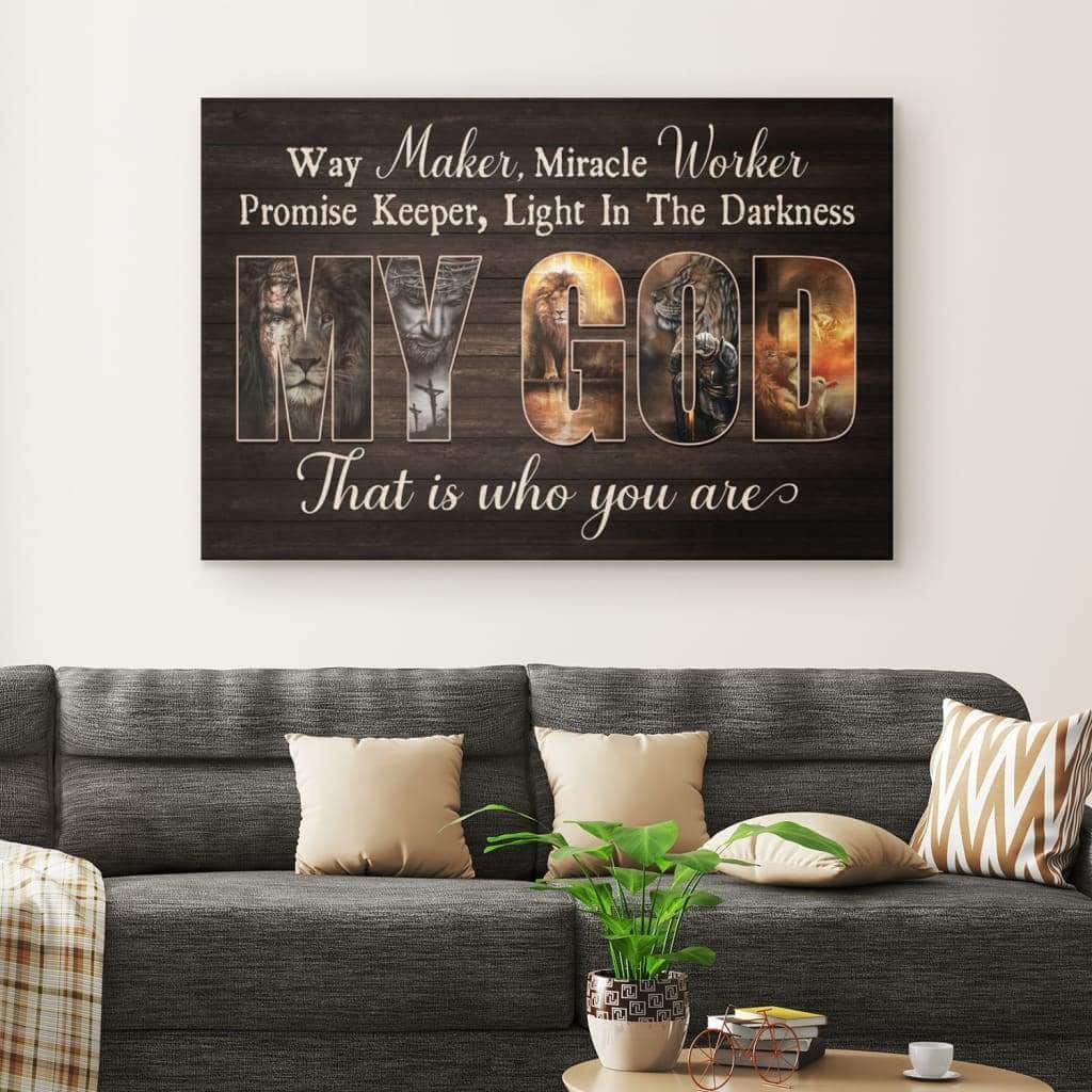 Christian Canvas Wall Art Way Maker Miracle Worker Jesus Lion Of Judah Christian Canvas Wall Art Way Maker Miracle Worker Jesus Lion Of Judah