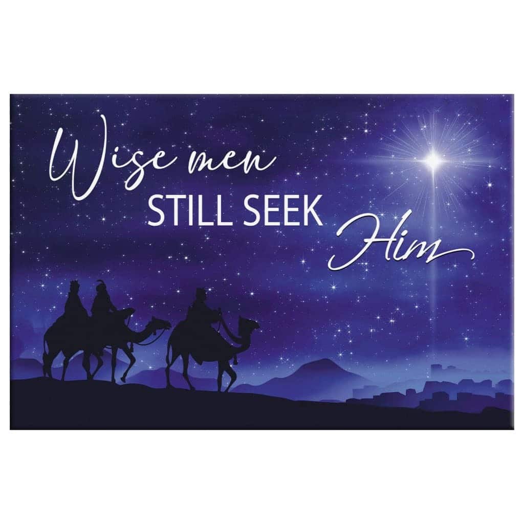 Christmas Christian Canvas Wall Art Wise Men Still Seek Him Christmas Christian Canvas Wall Art Wise Men Still Seek Him
