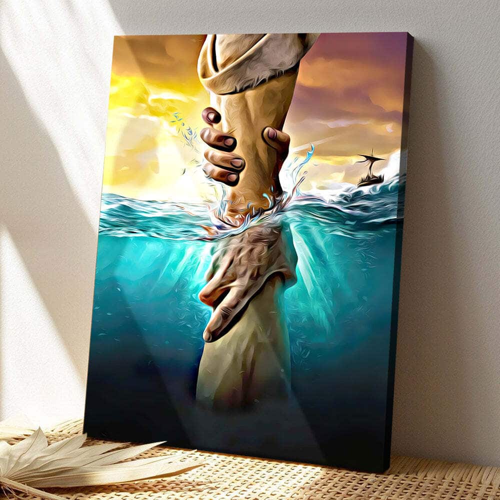 Christian Jesus Canvas Print Let God Hold Your Hand Christian Jesus Canvas Print Let God Hold Your Hand