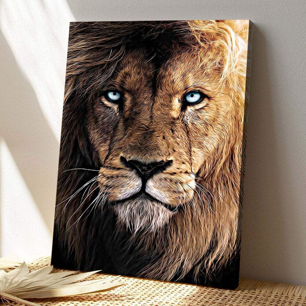 Christian Scripture Lion Jesus Canvas Print