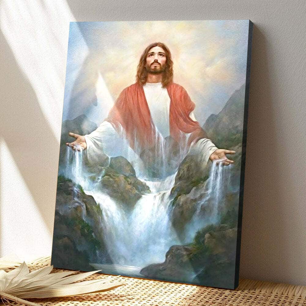 Christian Jesus Praying On The Mountain Canvas Print Christian Jesus Praying On The Mountain Canvas Print