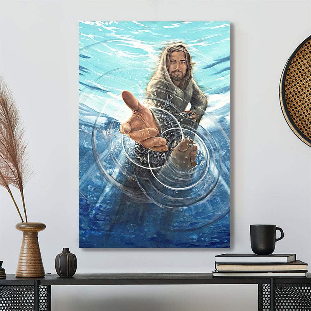 Jesus Christian Canvas Print Let God Hold Your Hand Jesus Christian Canvas Print Let God Hold Your Hand