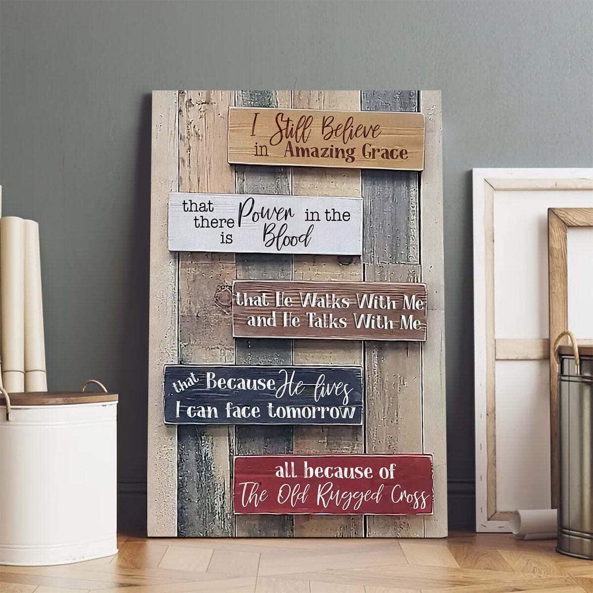 Christian Canvas Print He Walks With Me And He Talks With Me Christian Canvas Print He Walks With Me And He Talks With Me