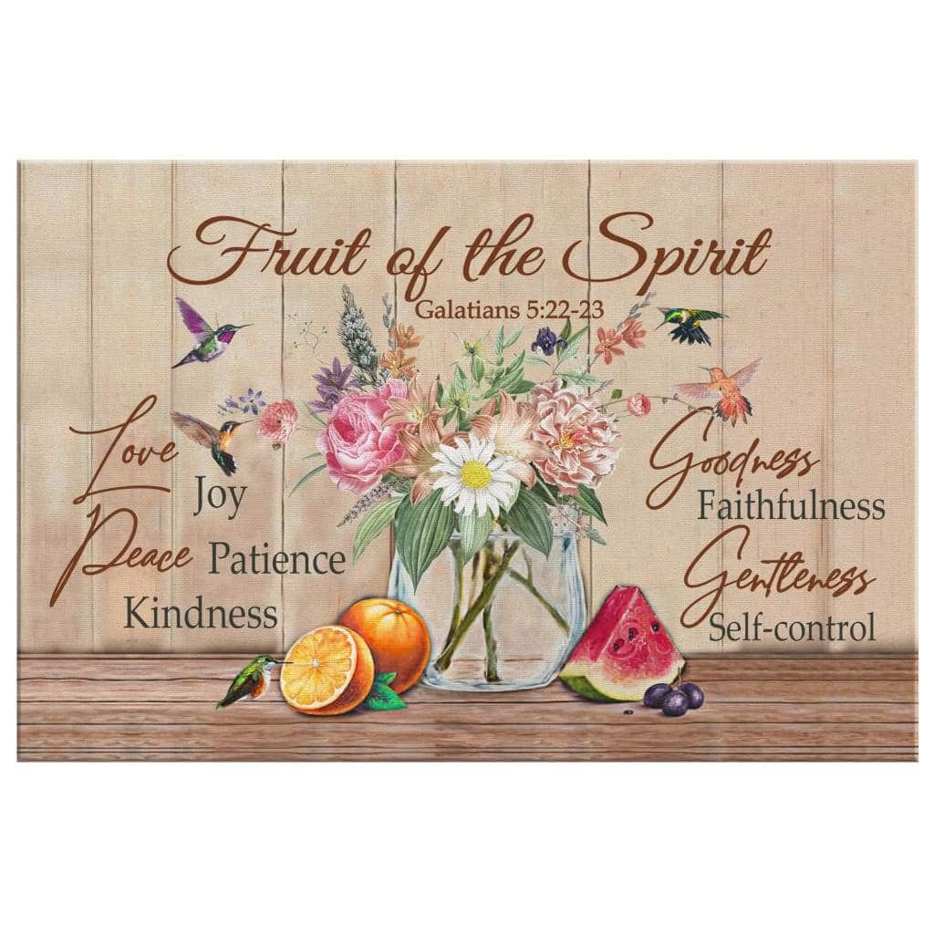 Christian Canvas Wall Art Fruit Of The Spirit Galatians 5:22-23 Bible Verse Christian Canvas Wall Art Fruit Of The Spirit Galatians 5:22-23 Bible Verse