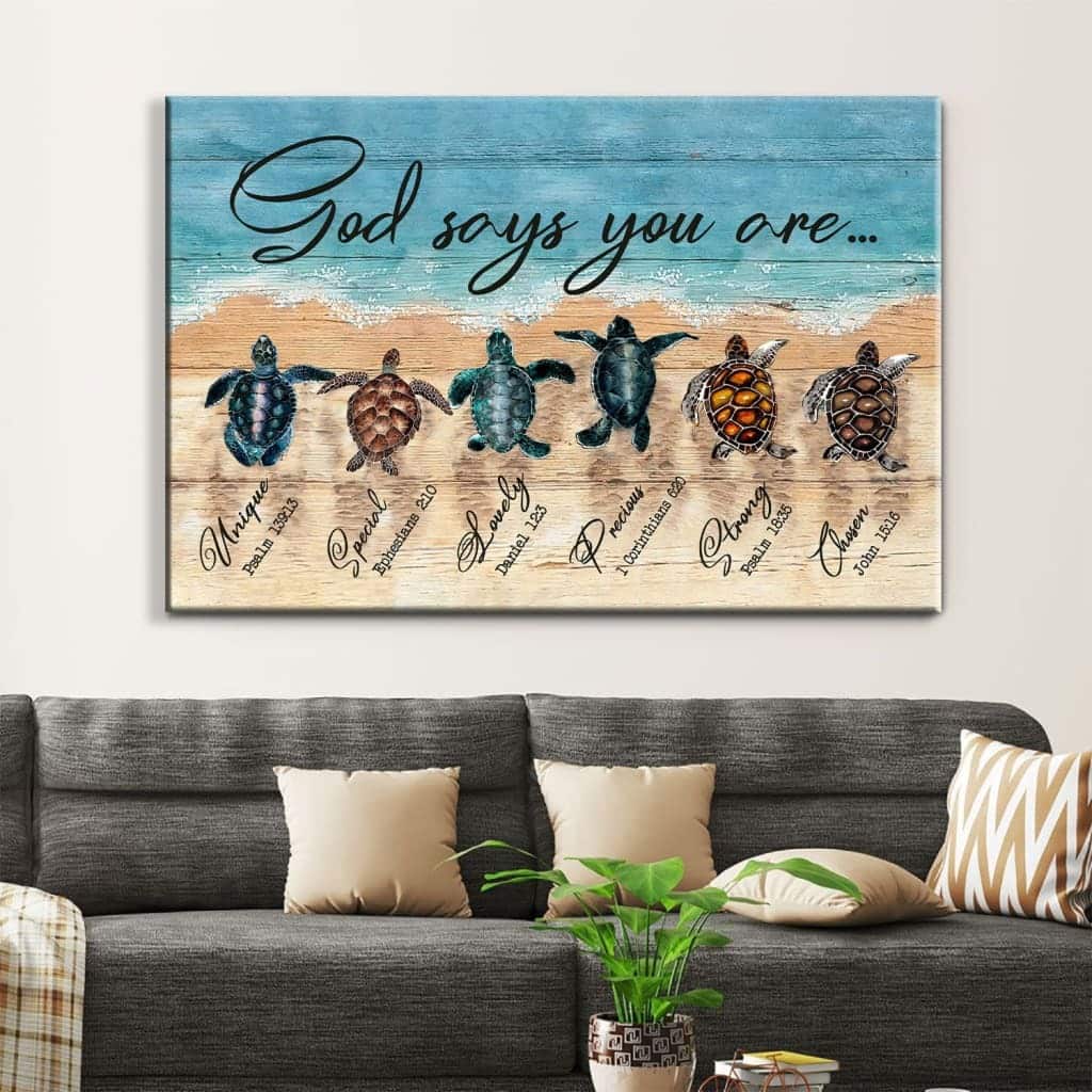 Christian God Says You Are Canvas Wall Art Turtles Strong Chosen Christian God Says You Are Canvas Wall Art Turtles Strong Chosen
