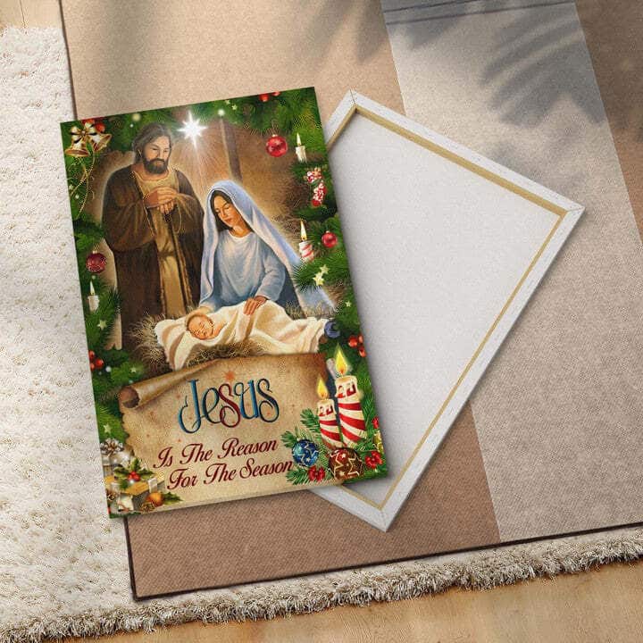 Christian Canvas Print Jesus Is The Reason For The Season Christmas Christian Canvas Print Jesus Is The Reason For The Season Christmas